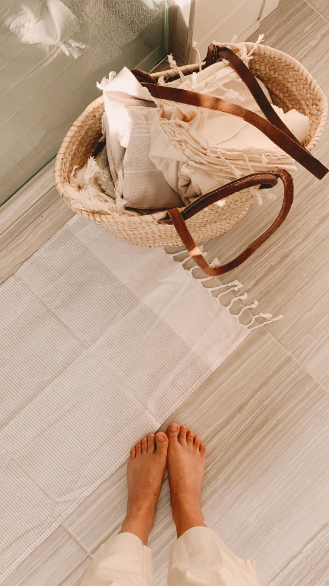 Serviette turque petite - La mer