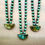 Thumbnail: Antique Linen Pendant On Matte Green  Strand