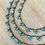 Thumbnail: Denim Blue Crystal Droplet Necklace