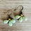 Thumbnail: Triple Mint Drop Earrings