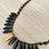 Thumbnail: Thorn and Dagger Knotted Crystal Necklace In Black
