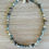 Thumbnail: Denim Beach Wrap Crocheted Necklace With Stones And Pearls