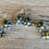 Thumbnail: Beach Bloom Earrings In Golden Cornflower