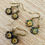 Thumbnail: Antique Indigo Dainty Flower Necklace With Czech Crystal 