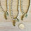 Thumbnail: Seahorse Charm, Quartz Drop On Crocheted Crystal Strand
