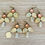 Thumbnail: Raspberry Shimmer Art Deco Palm Earrings 