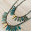 Thumbnail: Thorn and Dagger Knotted Crystal Necklace In Deepwater Blue