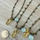 Thumbnail: Starry Night Mermaid Beach Necklace And Chalcedony Drop