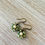 Thumbnail: Beach Bloom Crystal Earrings In Celery Green