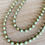 Thumbnail: Long Golden Mint Crystal Necklace To Wear Long or Wrapped