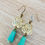 Thumbnail: Vintage Style Beach Earrings In Deep Sea Aqua