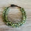 Thumbnail: Beach Bloom Crystal Earrings In Celery Green