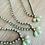 Thumbnail: Triple Mint Drop Earrings