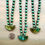 Thumbnail: Antique Linen Pendant On Matte Green  Strand