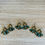 Thumbnail: Midnight Blue and Gold Dagger Crystal Earrings