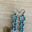 Thumbnail: Denim Triple Loop Crystal Earrings