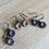 Thumbnail: Smoky Lavender Cottage Core Flower Earrings