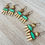 Thumbnail: Empress Boho Crystal Earrings In Teal And Gold