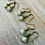 Thumbnail: Vintage Green Baroque Drop Earrings