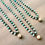 Thumbnail: Faceted Amazonite Stones Crocheted With Glass Pearl Drop