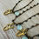 Thumbnail: Starry Night Mermaid Beach Necklace And Chalcedony Drop
