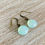 Thumbnail: Faceted Chalcedony Drop Earrings