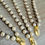 Thumbnail: Classic Glass Pearl Necklace And Handmade Marsh Flower Charm