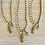 Thumbnail: Seahorse Charm, Quartz Drop On Crocheted Crystal Strand