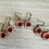Thumbnail: Sunset Pink Crystal Flower Vintage Flora Earrings