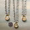 Thumbnail: Champagne Bubble Handmade Portal Pendant Crocheted Necklace