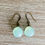 Thumbnail: Faceted Chalcedony Drop Earrings