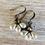 Thumbnail: Shiny Silver Mercury Glass Drop Earrings