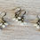 Thumbnail: Shiny Silver Mercury Glass Drop Earrings