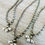 Thumbnail: Mint Crystal Crocheted Necklace With Silver Mercury Drops