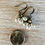 Thumbnail: Shiny Silver Mercury Glass Drop Earrings