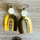 Thumbnail: Double Rainbow Brass And Crystal Earrings