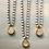 Thumbnail: Champagne Bubble Handmade Portal Pendant Crocheted Necklace
