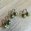 Thumbnail: Beach Bloom Crystal Earrings In Celery Green
