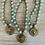 Thumbnail: Scottish Thistle Pendant On Czech Crystal Strand
