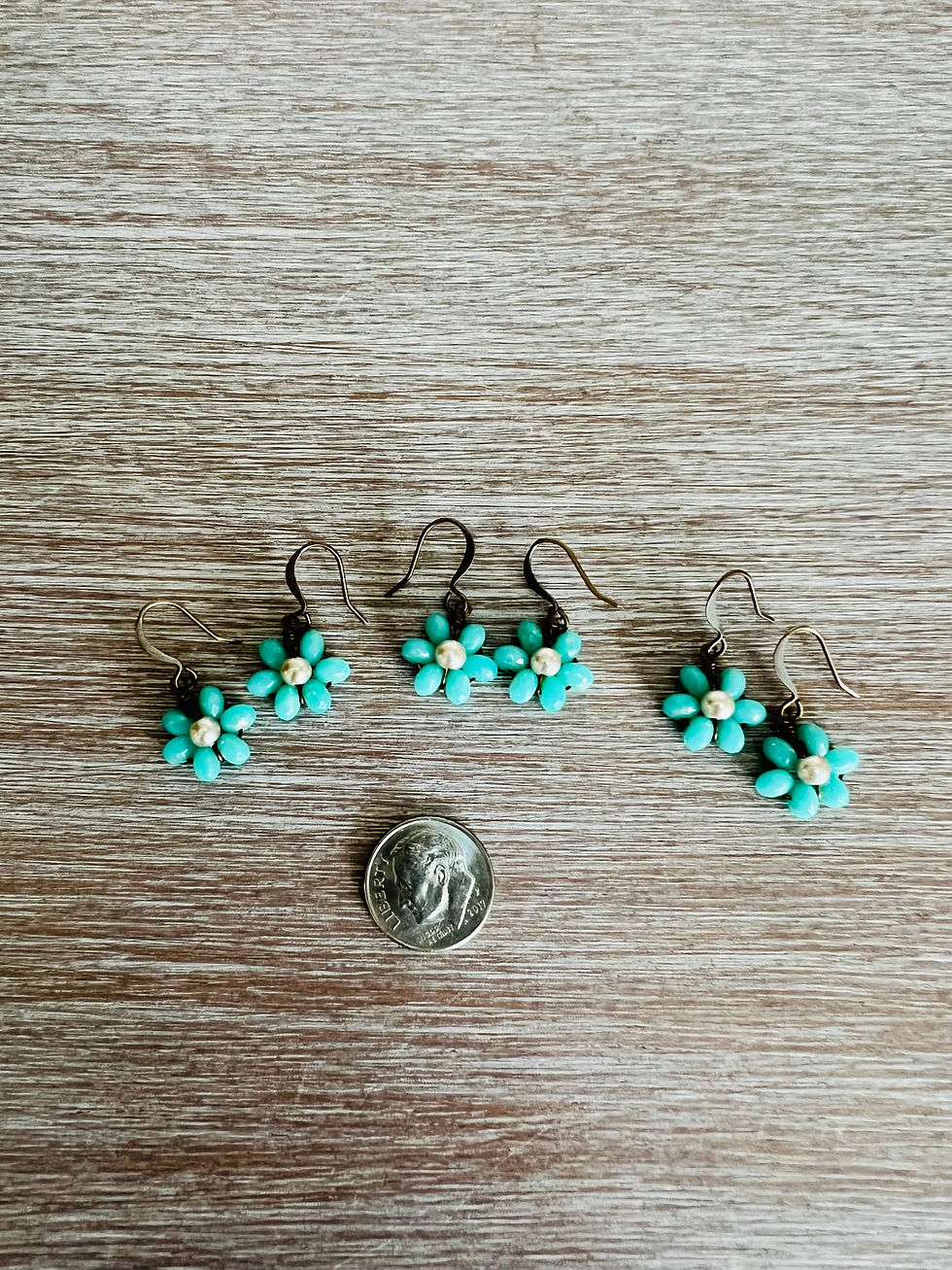 Thumbnail: Beach Bloom Earrings In Caribbean Blue