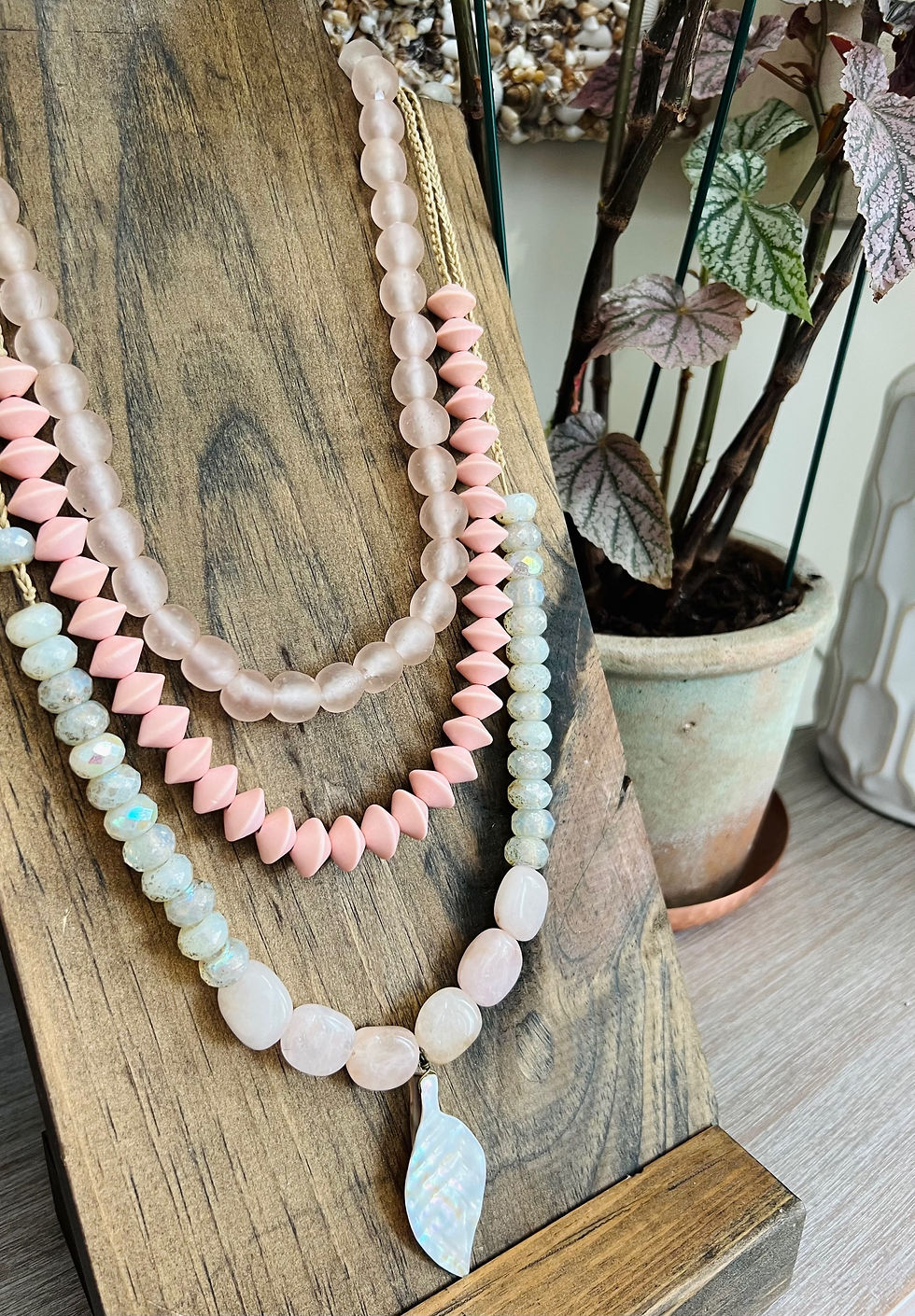 Thumbnail: Rose Quartz Dream Necklace Set