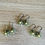 Thumbnail: Beach Bloom Crystal Earrings In Celery Green