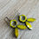 Thumbnail: Vintage Flora Crystal Flower Earrings In Sunshine Yellow