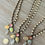 Thumbnail: Raspberry Shimmer Art Deco Palm Necklace 