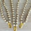 Thumbnail: Classic Glass Pearl Necklace And Handmade Marsh Flower Charm