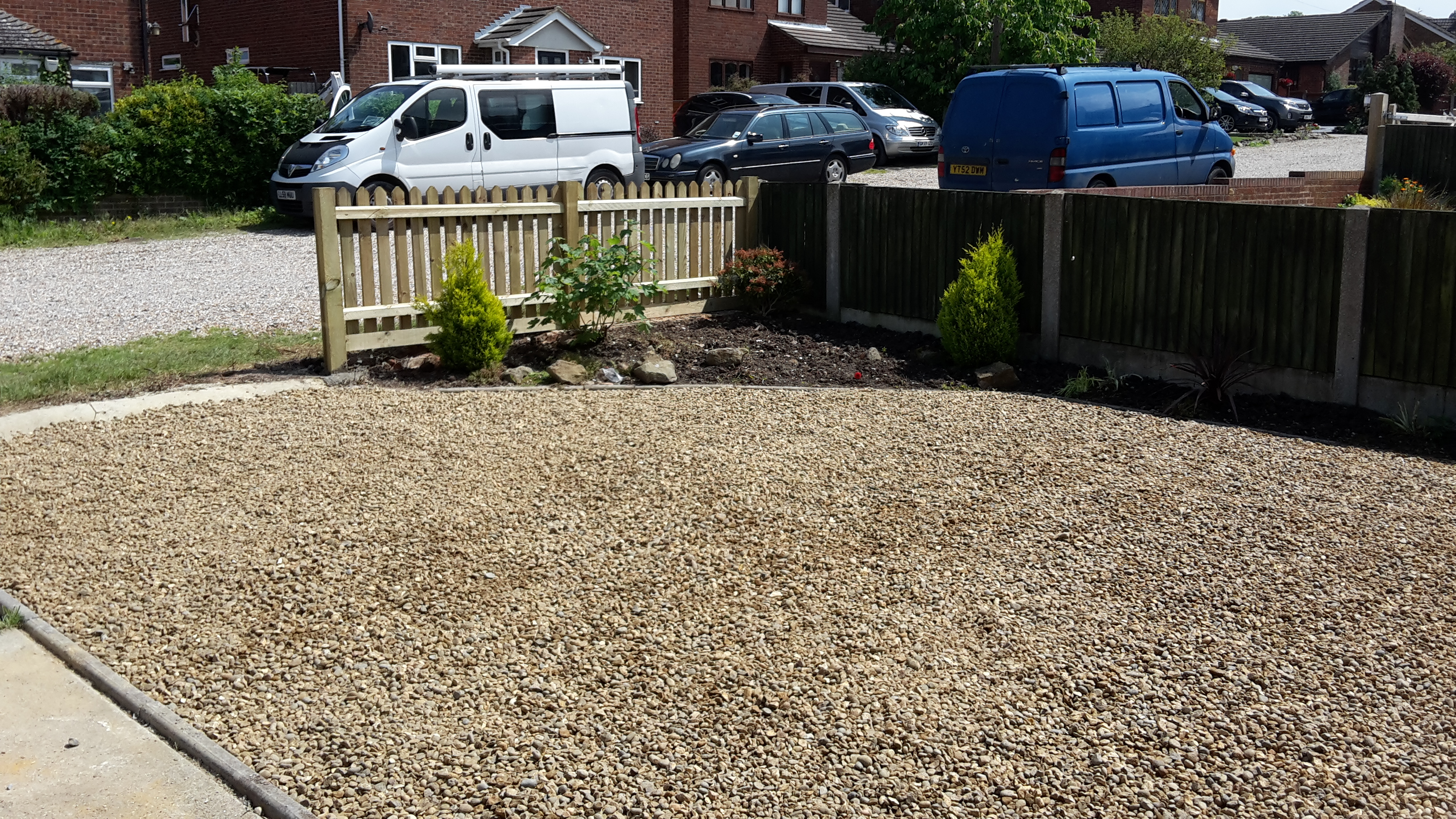 Shingle Driveway and Landscaping