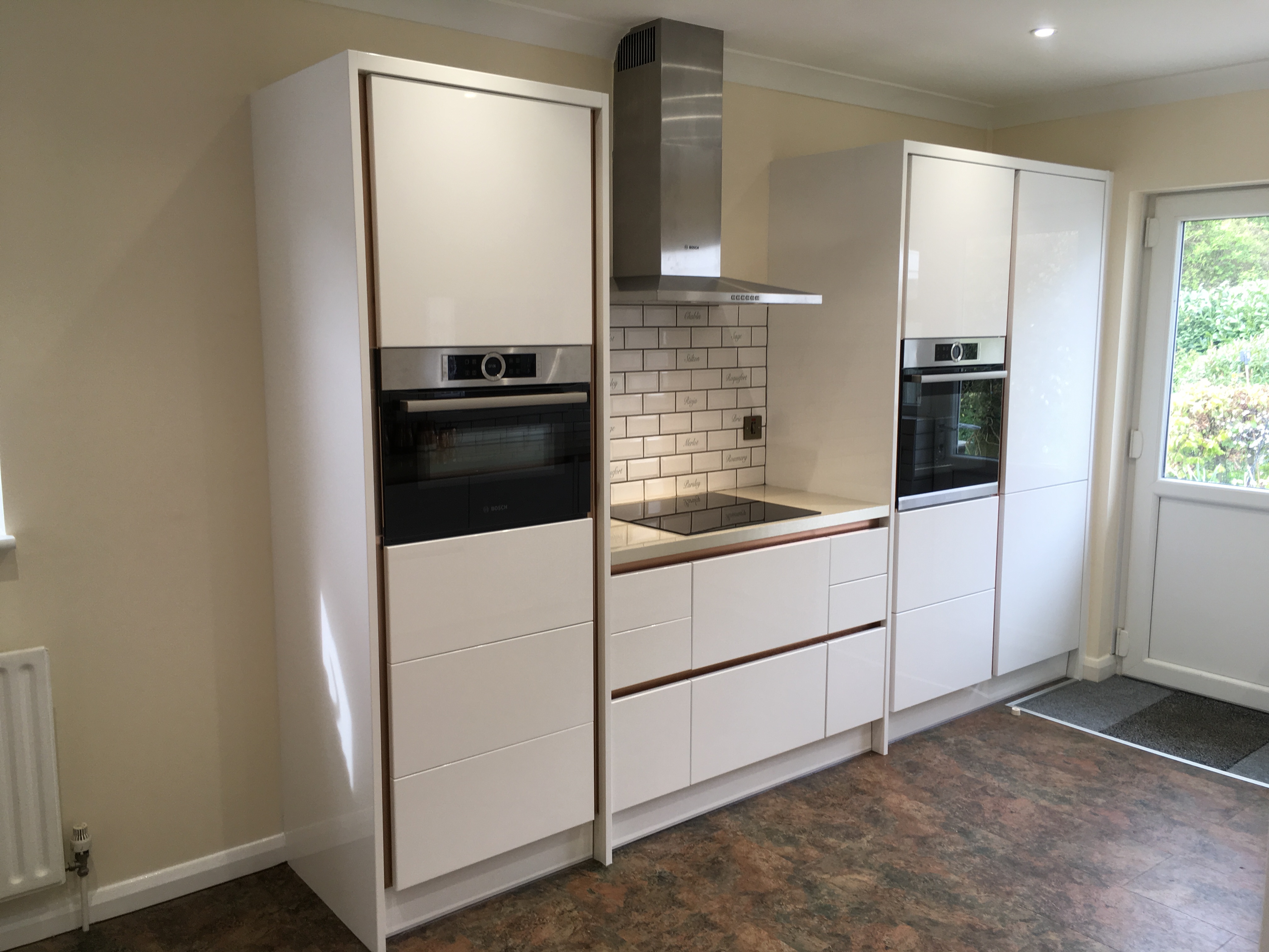 2 room conversion to Kitchen/Dine