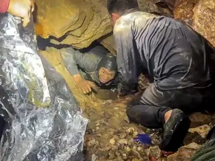 This screengrab made from handout video footage taken on May 29, 2026, and provided by Metta Tham Rescue Kalasin