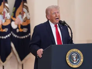 U.S. President Donald Trump seen at the White House on April 1, 2026