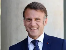 French President Emmanuel Macron at the Elysee Palace